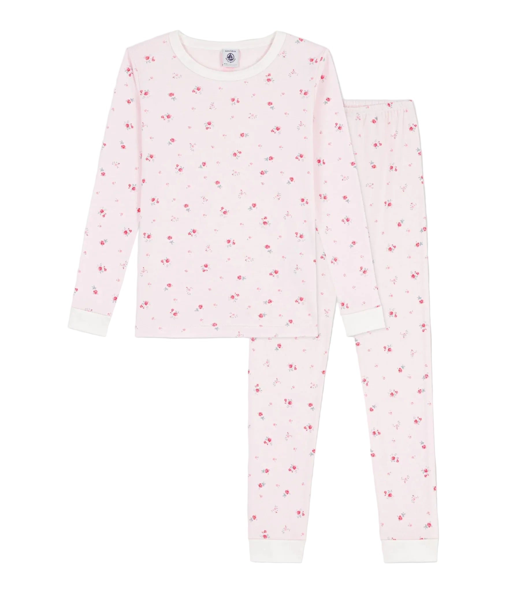 Petit Bateau girls floral print pajamas