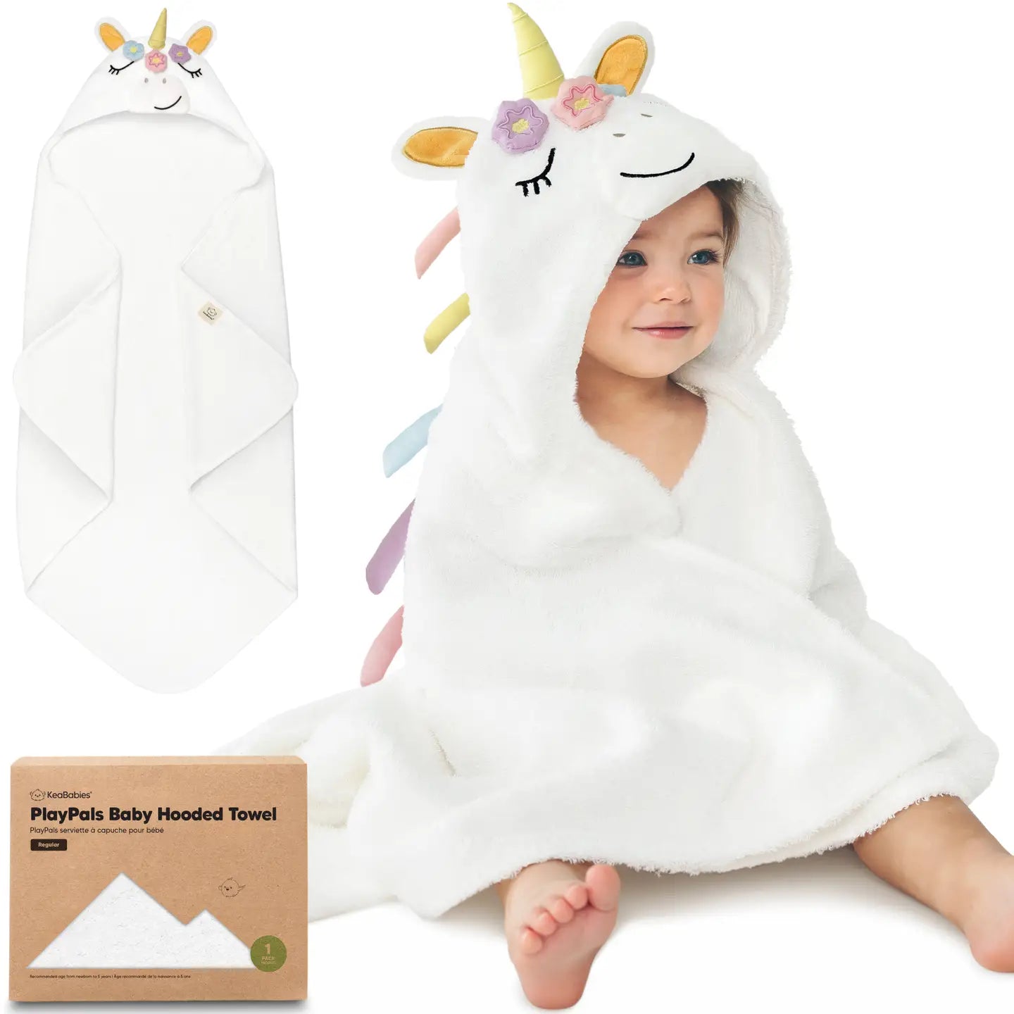 KeaBabies infant & toddler hooded towel