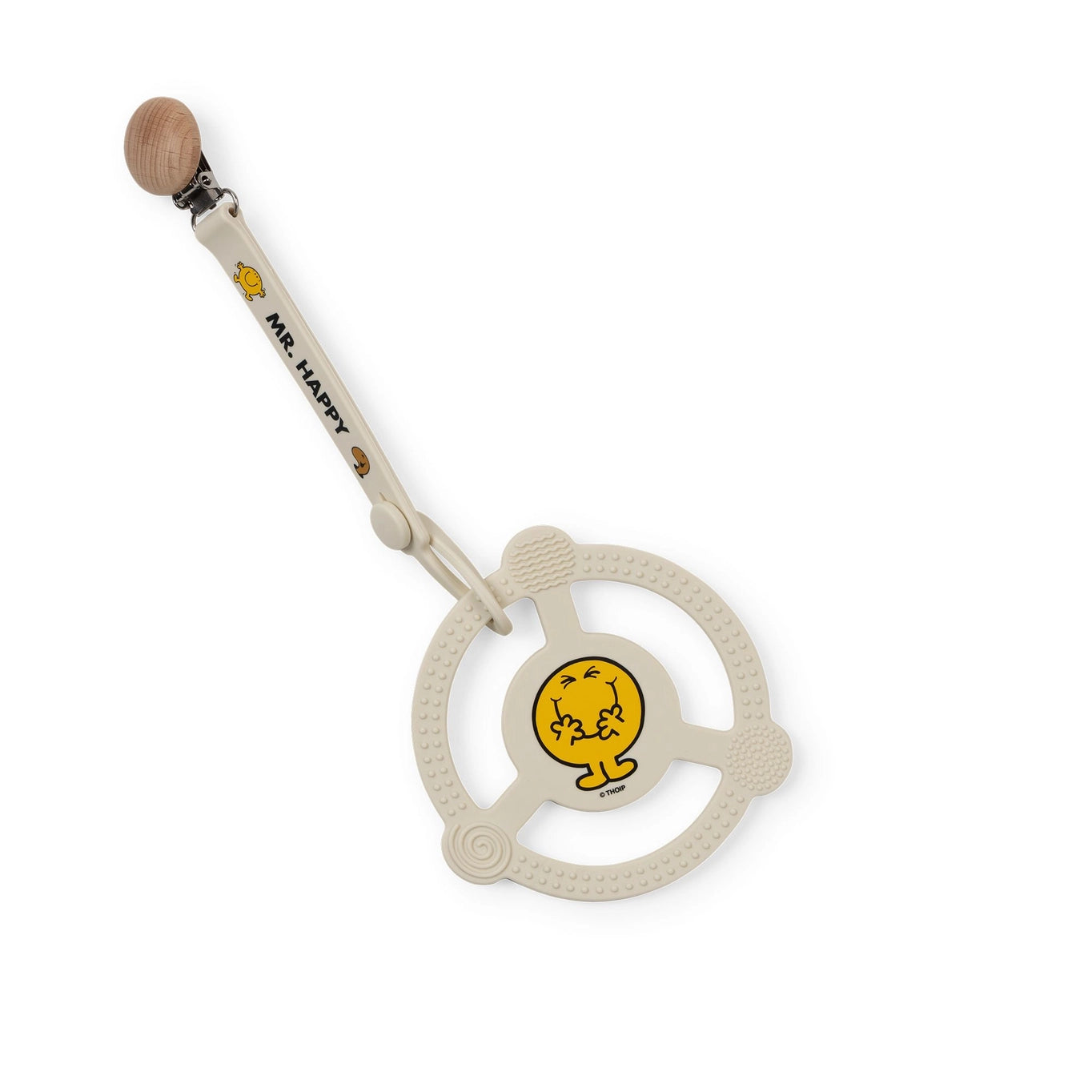 JuJuBe silicone teether ring with detachable clip