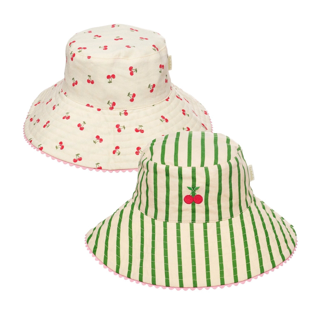 Rockahula cherry kiss stripy reversible sun hat