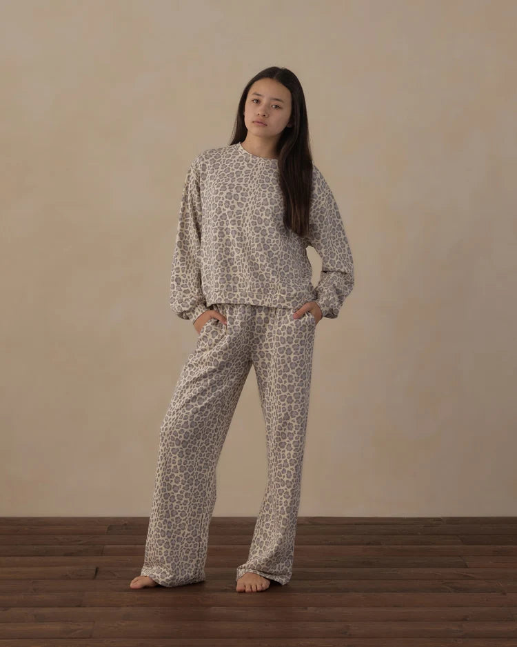 Rylee + Cru teen girls sweatpants leopard
