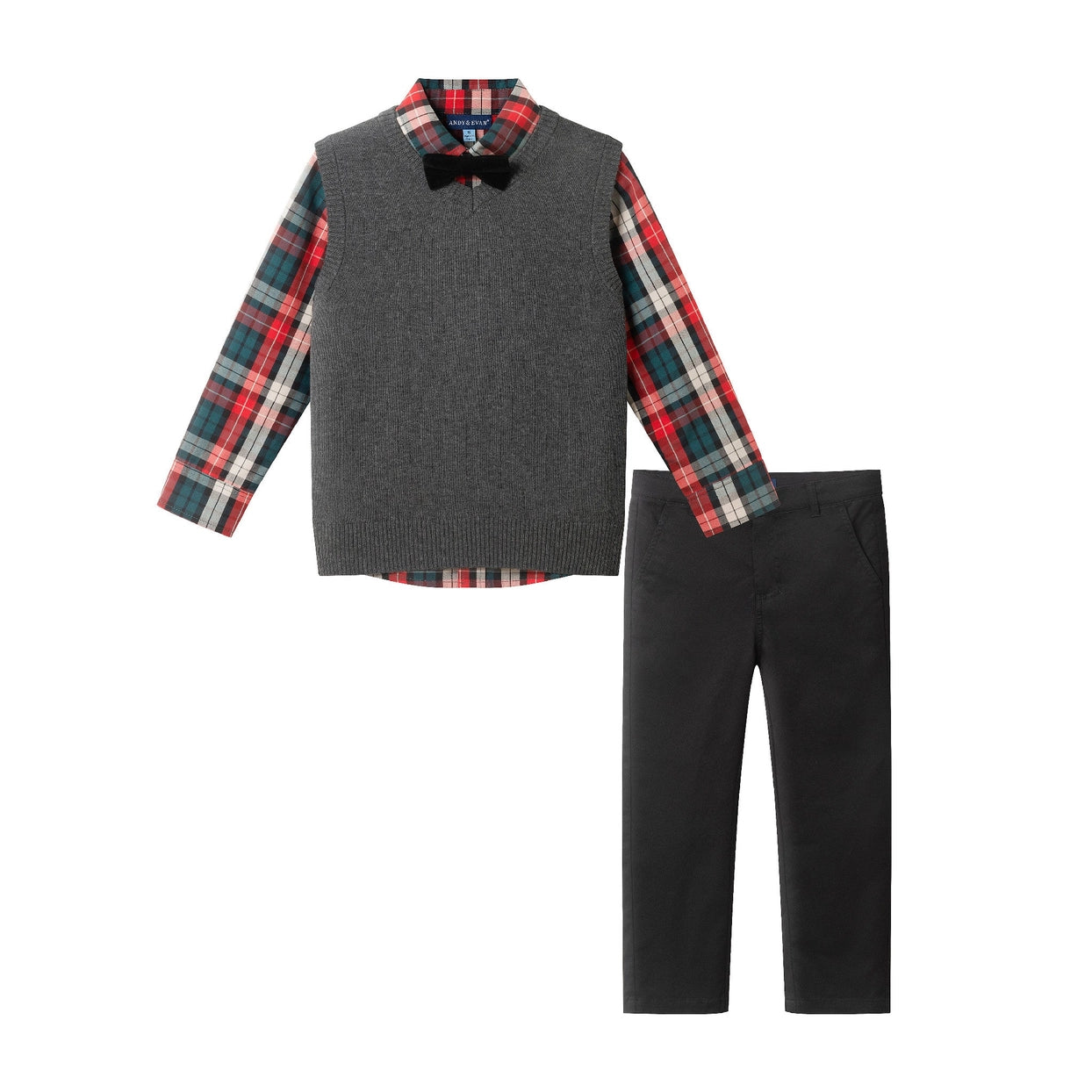 Andy & Evan boys 3-piece sweater vest set