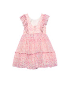 Abel & Lula girls printed tulle dress