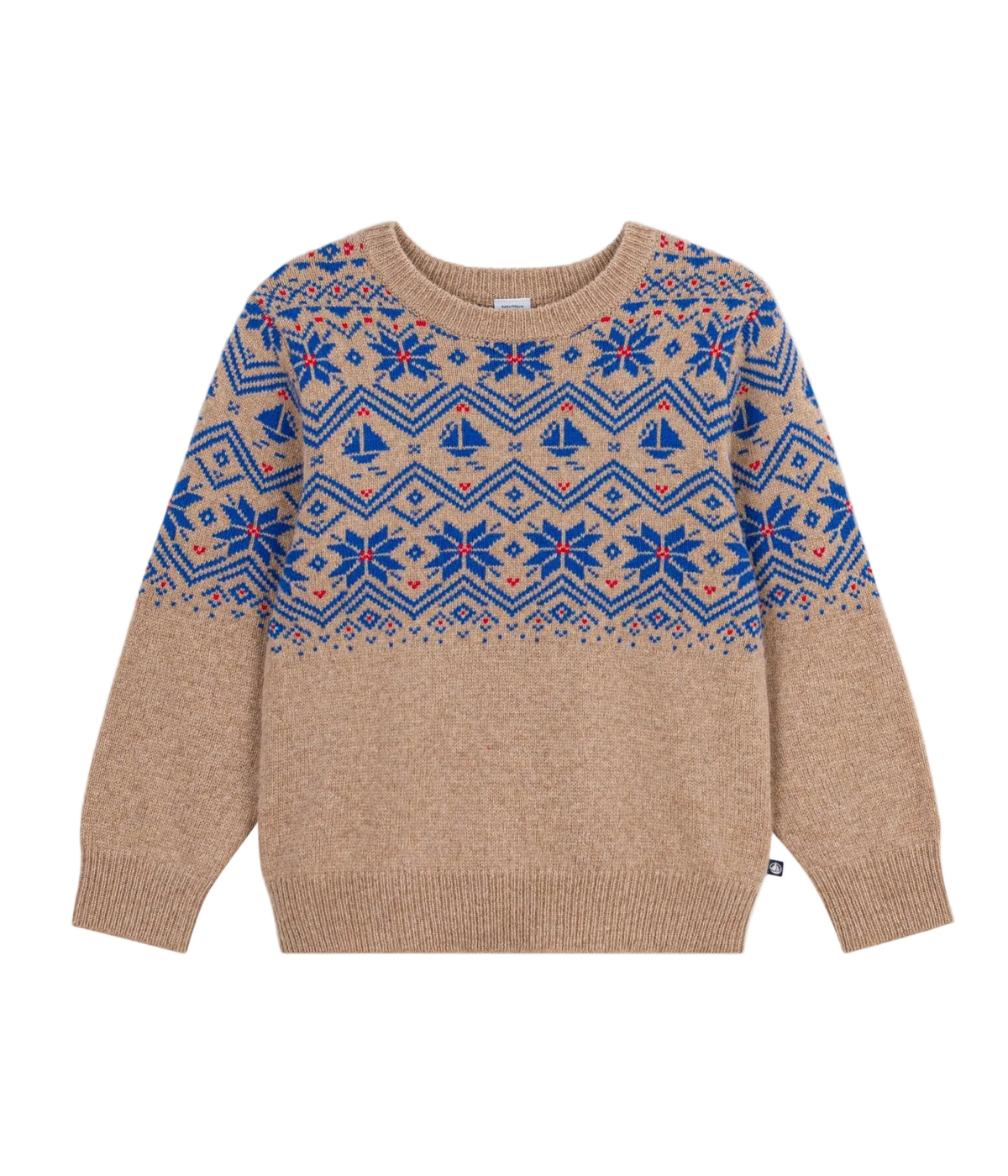 Petit Bateau boys fair isle pullover sweater