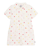Petit Bateau girls heart print dress