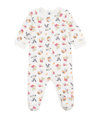 Petit Bateau infant parisian animal print footie