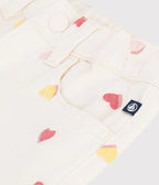 Petit Bateau girls heart print pants