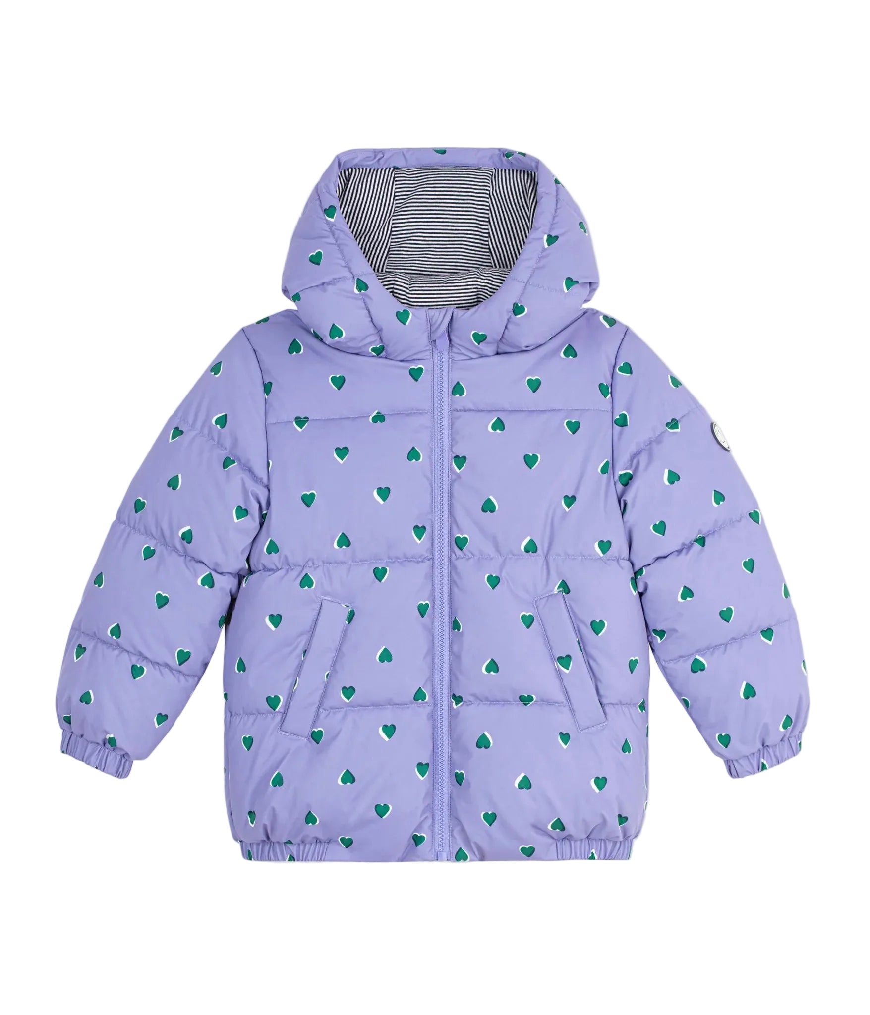 Petit Bateau girls printed puffer coat