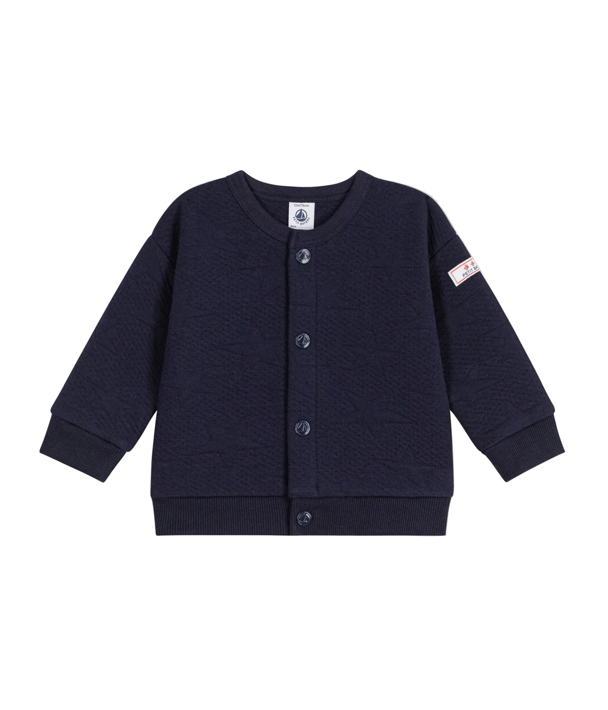 Petit Bateau infant boy quilted cardigan