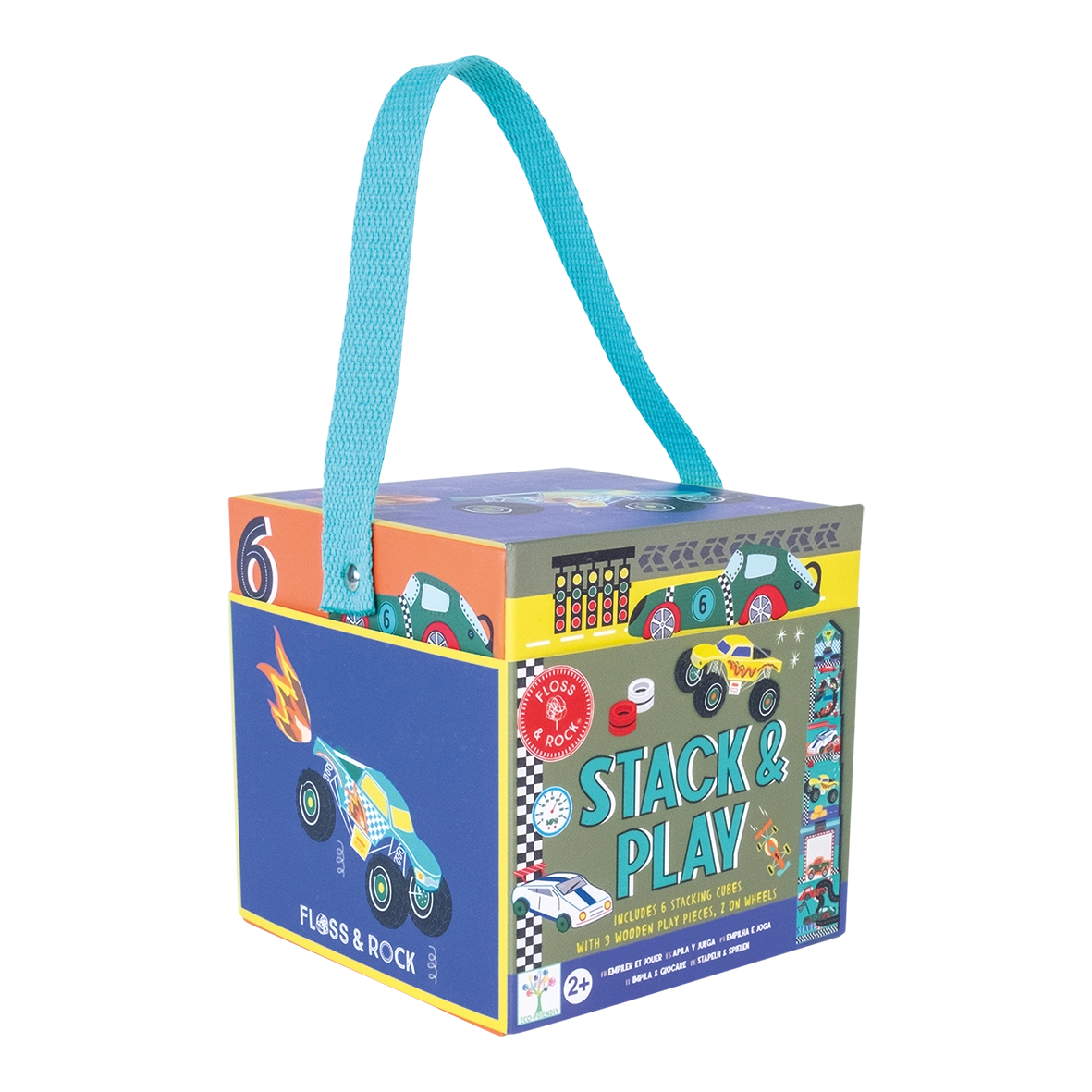 Floss & Rock cars stacking cubes