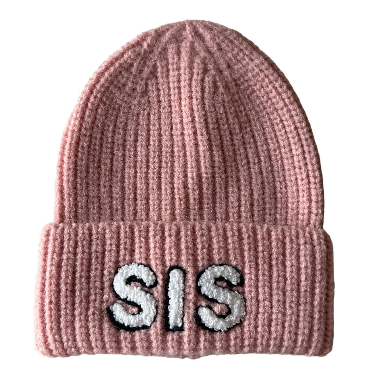 SpearmintLOVE infant & toddler "sis" knit hat