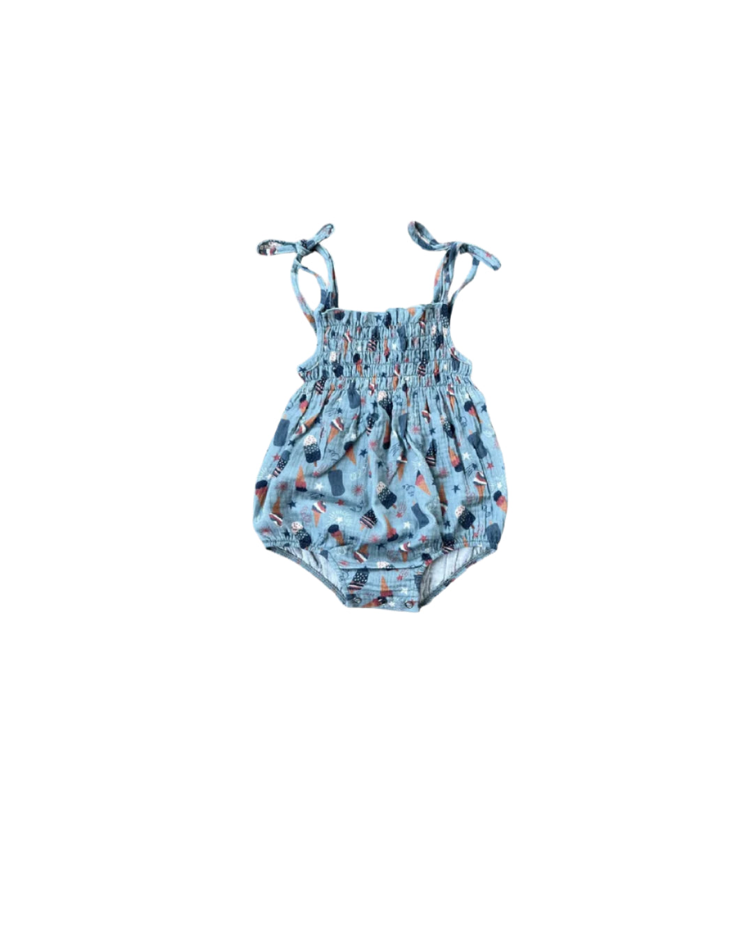 Babysprouts infant girl americana print romper