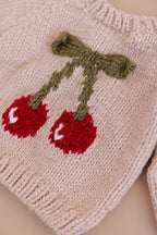 The Blueberry Hill cherry pullover sweater