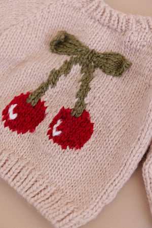 The Blueberry Hill cherry pullover sweater