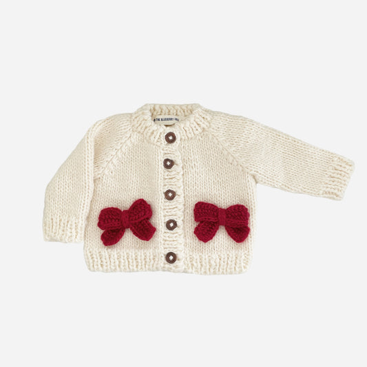 The Blueberry Hill bow cardigan