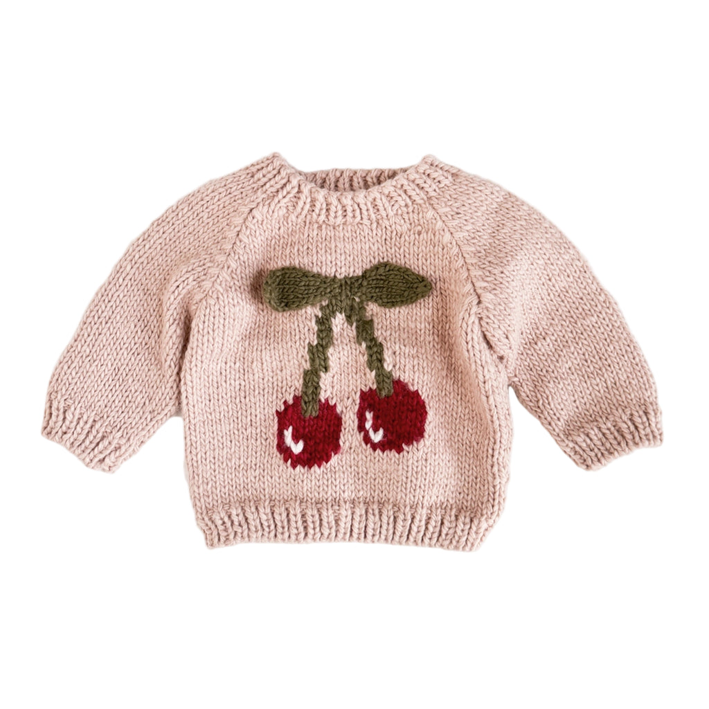 The Blueberry Hill cherry pullover sweater