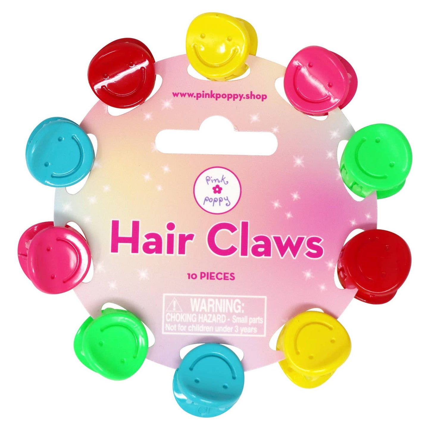 Pink Poppy hair claws set