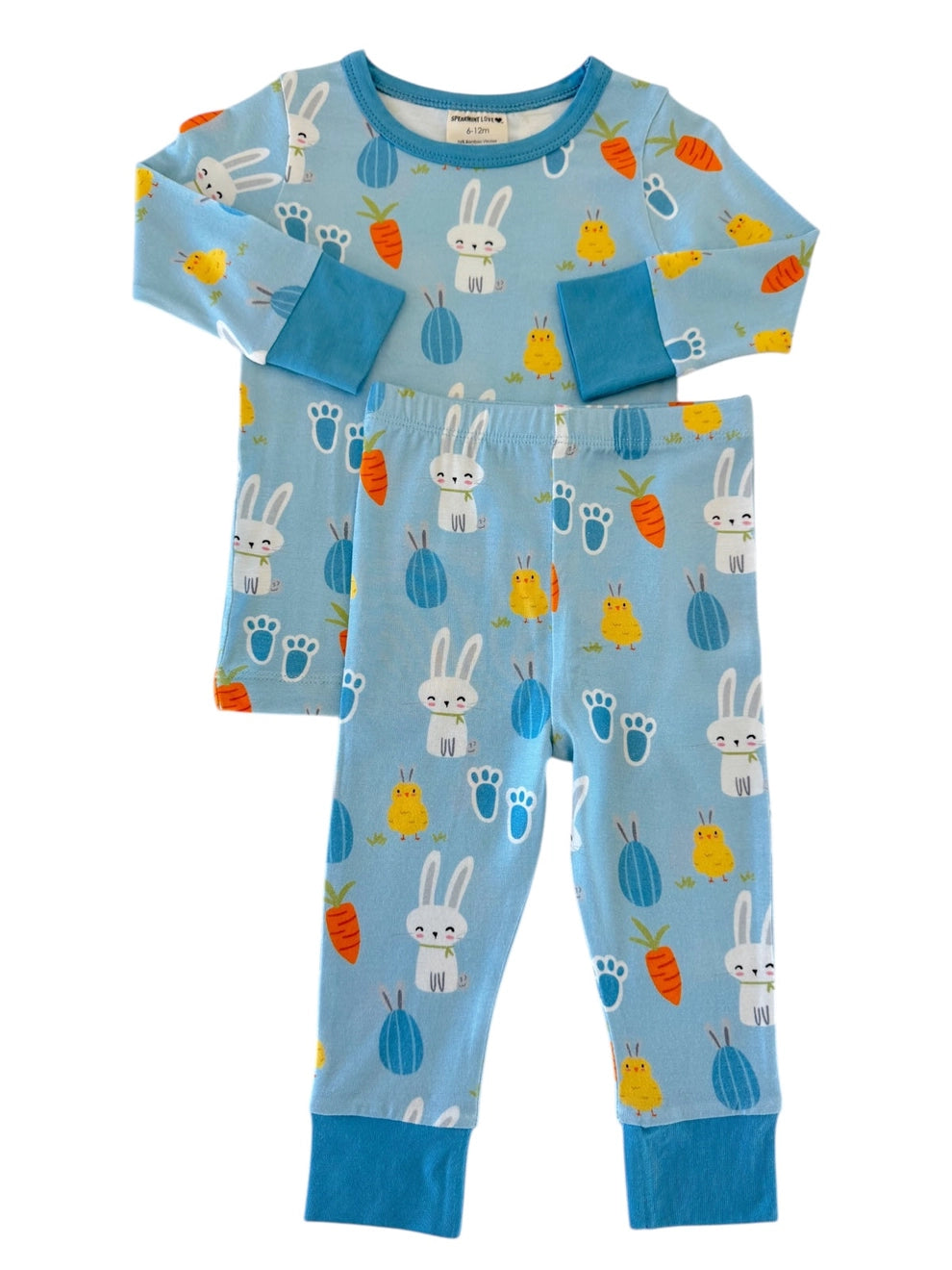 SpearmintLOVE kids easter bunny print pajamas