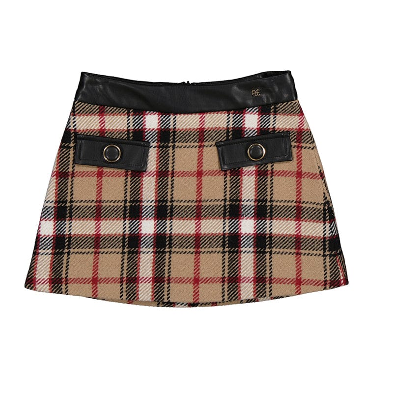 Abel & Lula girls plaid skirt