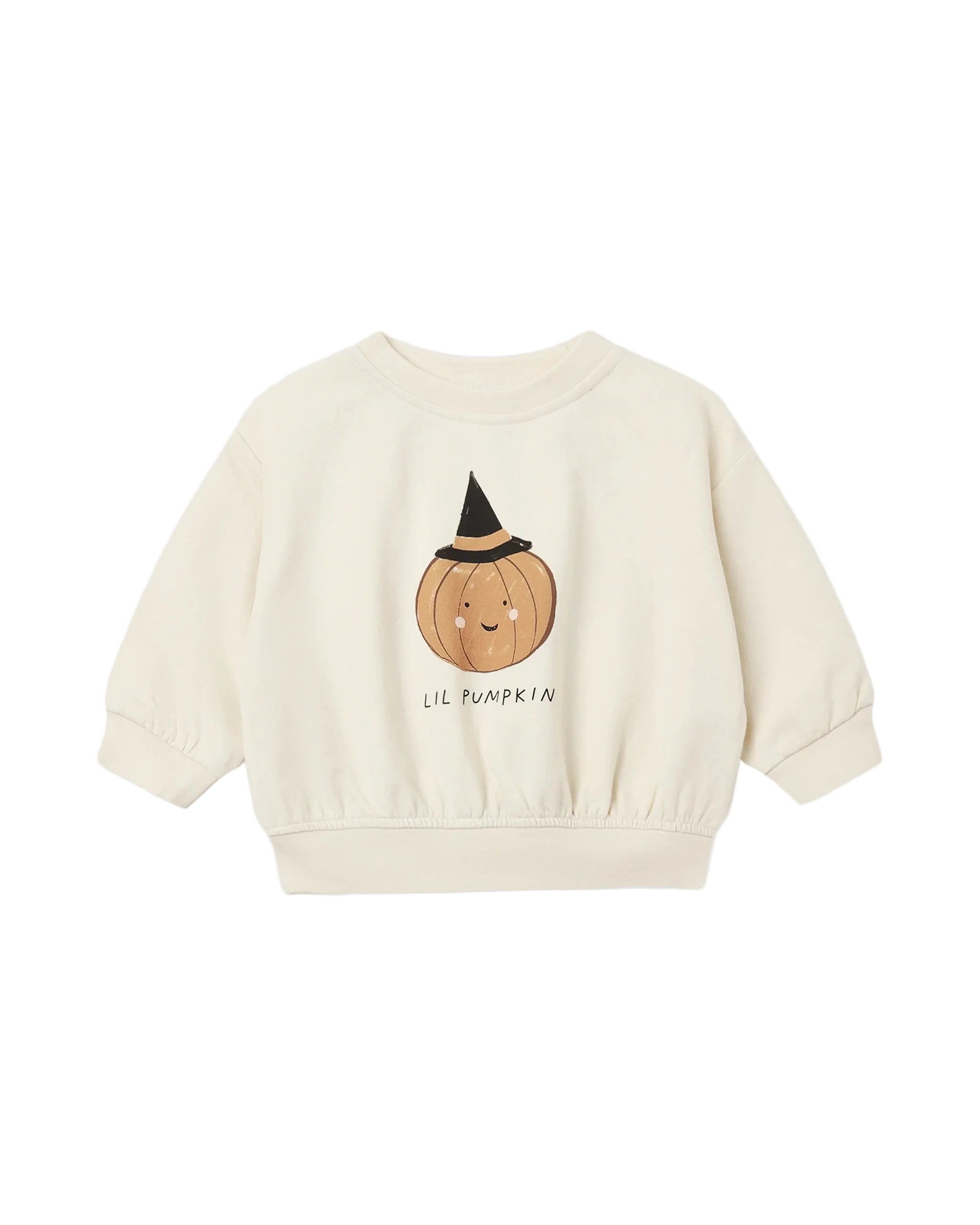 Quincy Mae infant & kids lil pumpkin relaxed fleece sweatshirt