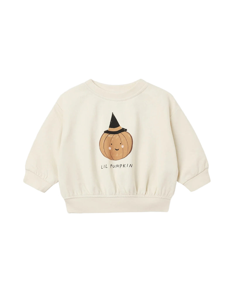 Quincy Mae infant & kids lil pumpkin relaxed fleece sweatshirt