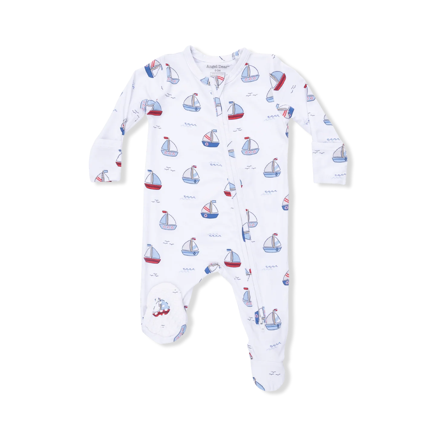 Angel Dear infant two-way zipper footie