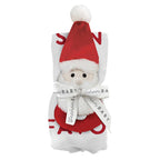 Stephan Baby holiday swaddle with plush rattle