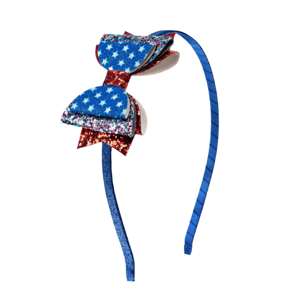 Sweet Wink flag bow headband
