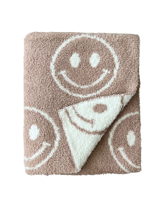 Lucky Panda Kids smiley blanket