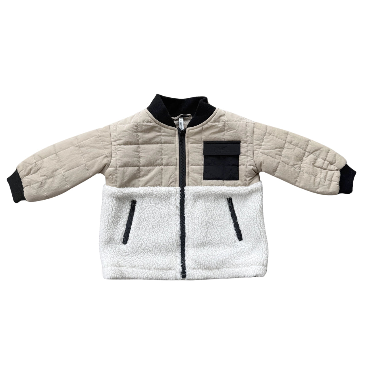 Babysprouts infant & kids quilted sherpa jacket