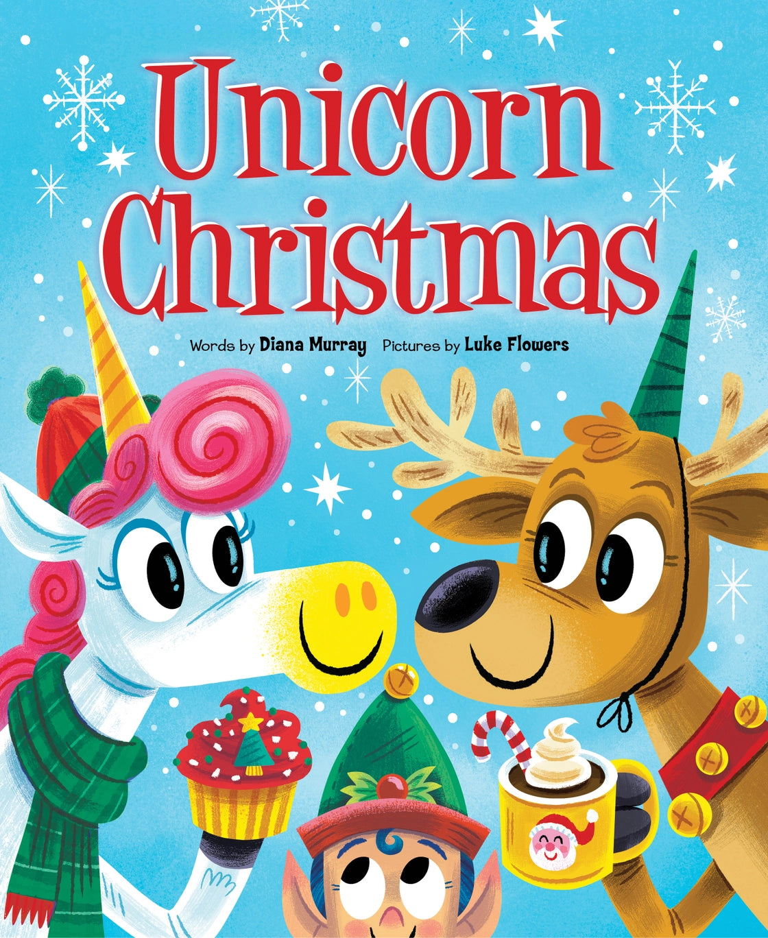 Unicorn Christmas hardcover book