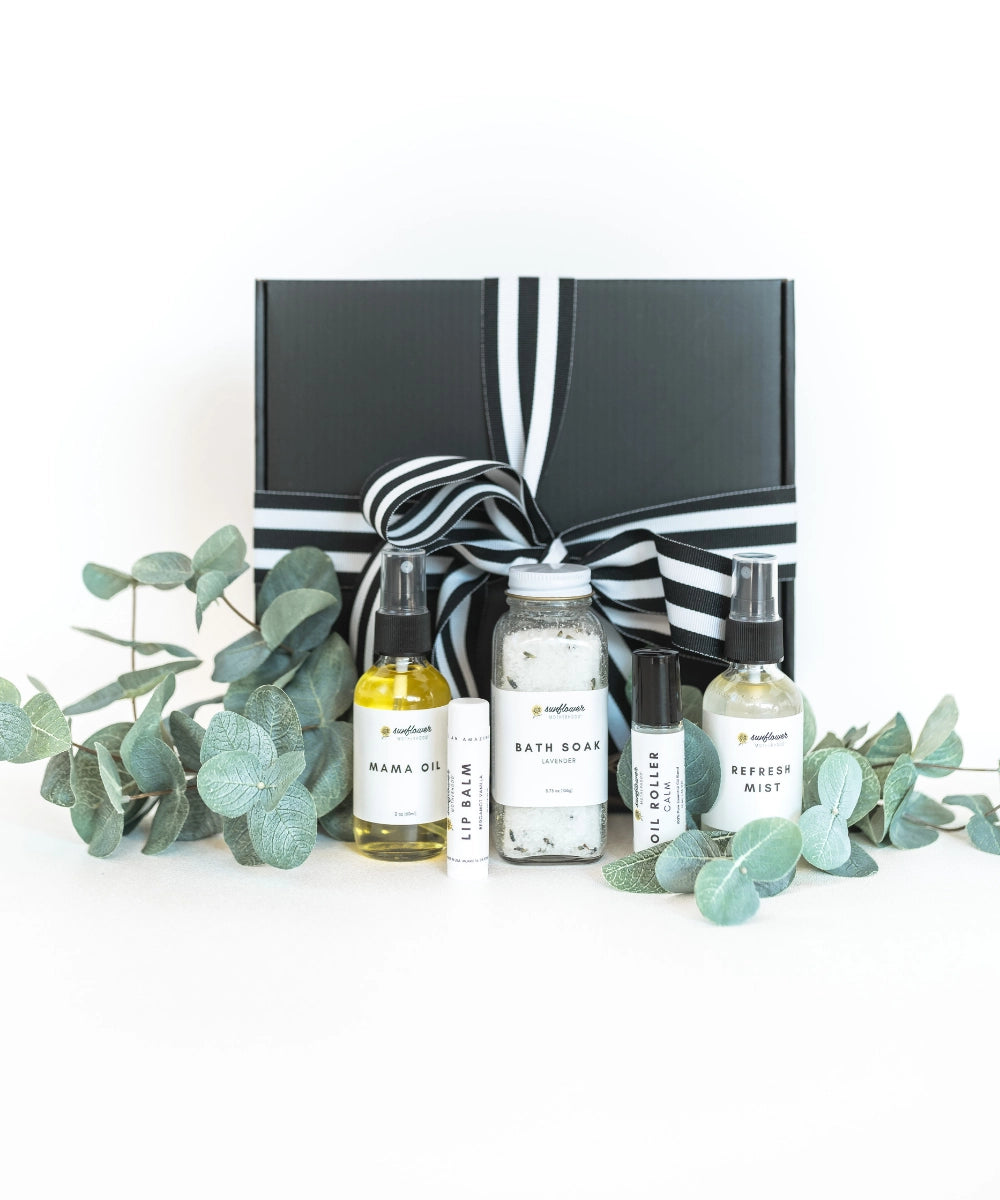 Sunflower Motherhood spa kit gift box