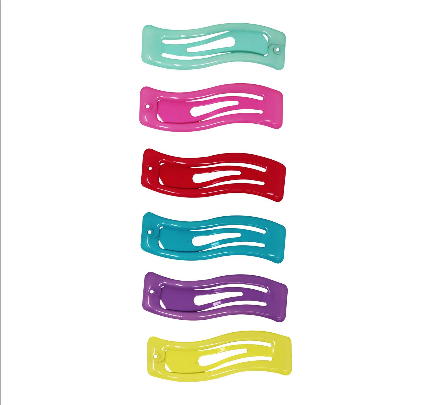 Pink Poppy pack of 6 hair clips