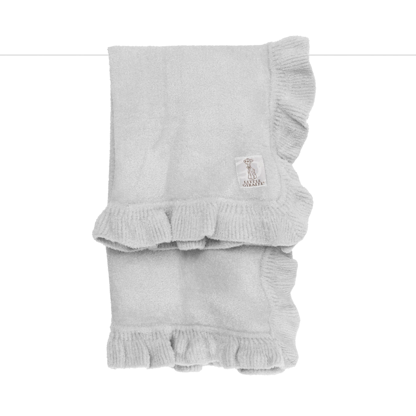 Little Giraffe dolce ruffle baby blanket