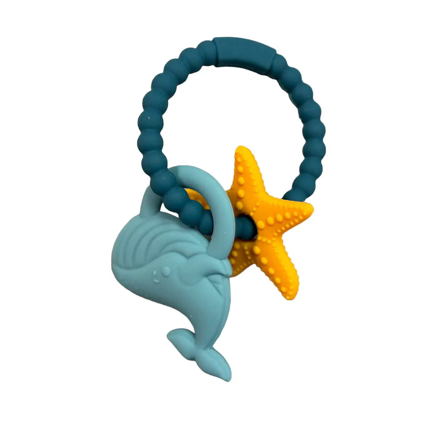 Three Hearts sea life teething ring