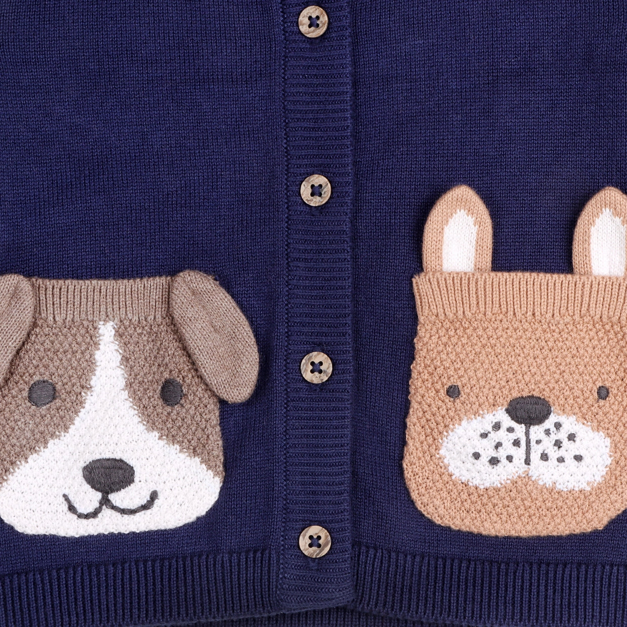 Viverano Organics infant dog pocket embroidered sweater