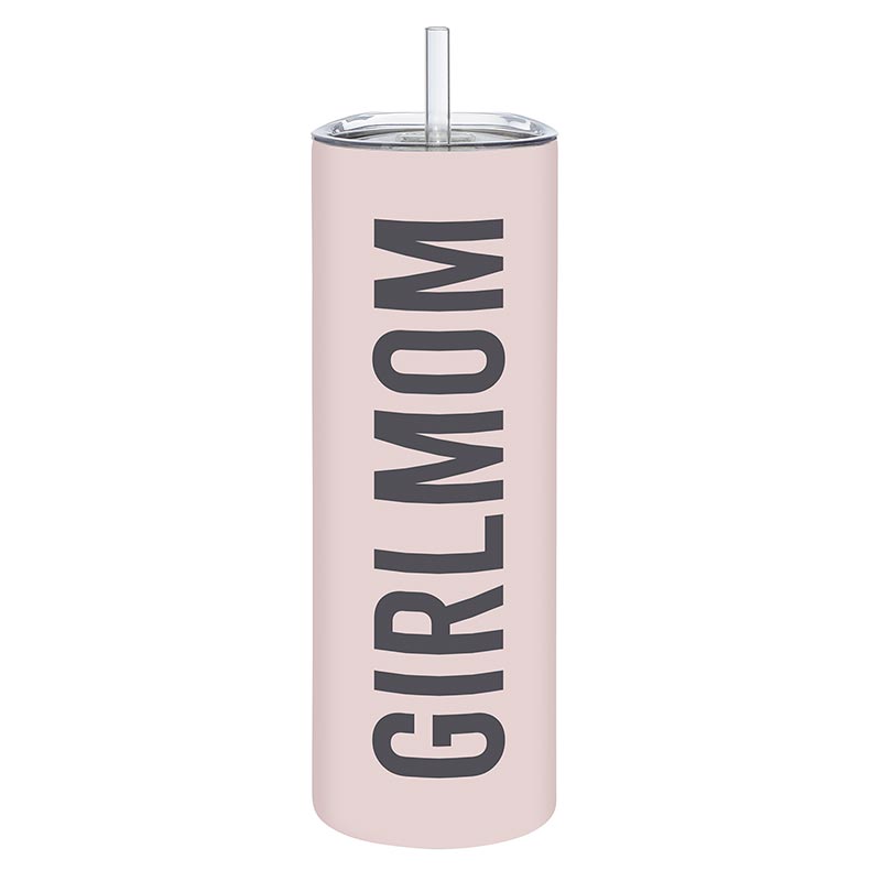 Stephan Baby matte skinny tumbler with straw