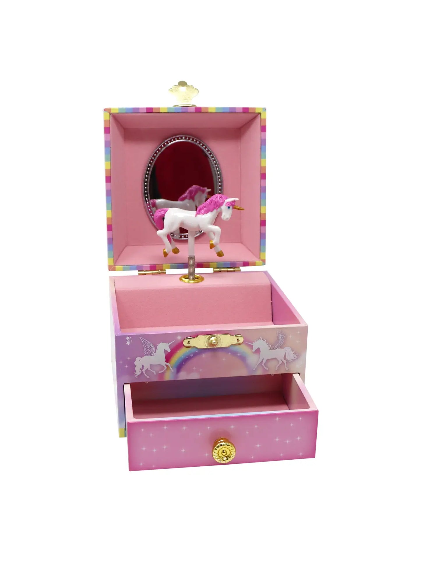 Pink Poppy unicorn dreamer jewelry box