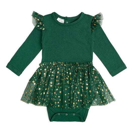 Sweet Wink infant girl shimmer long sleeve tutu dress w/ onesie
