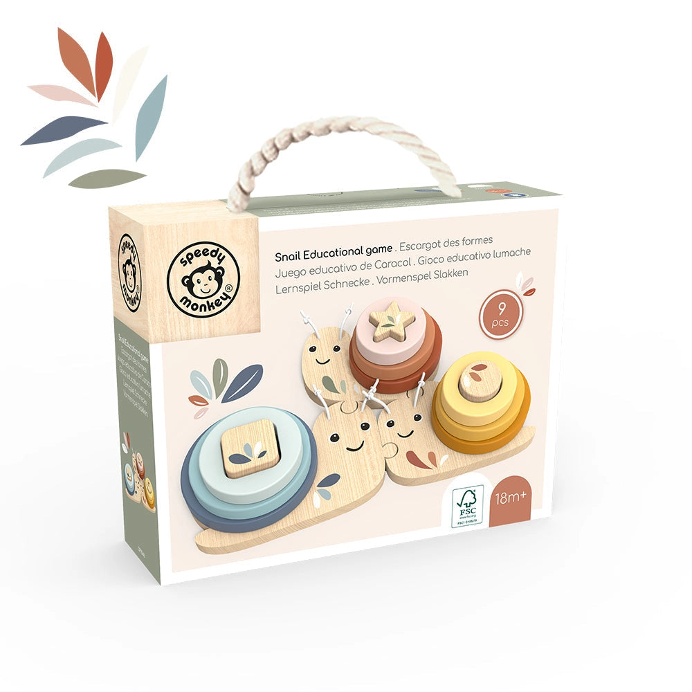 Speedy Monkey snail educational game