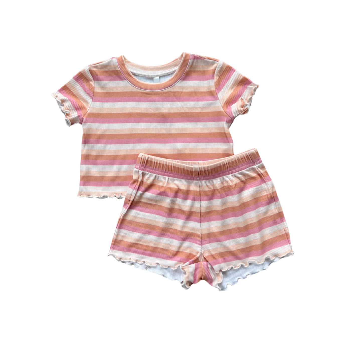 Babysprouts infant & girls 2-piece ribbed set