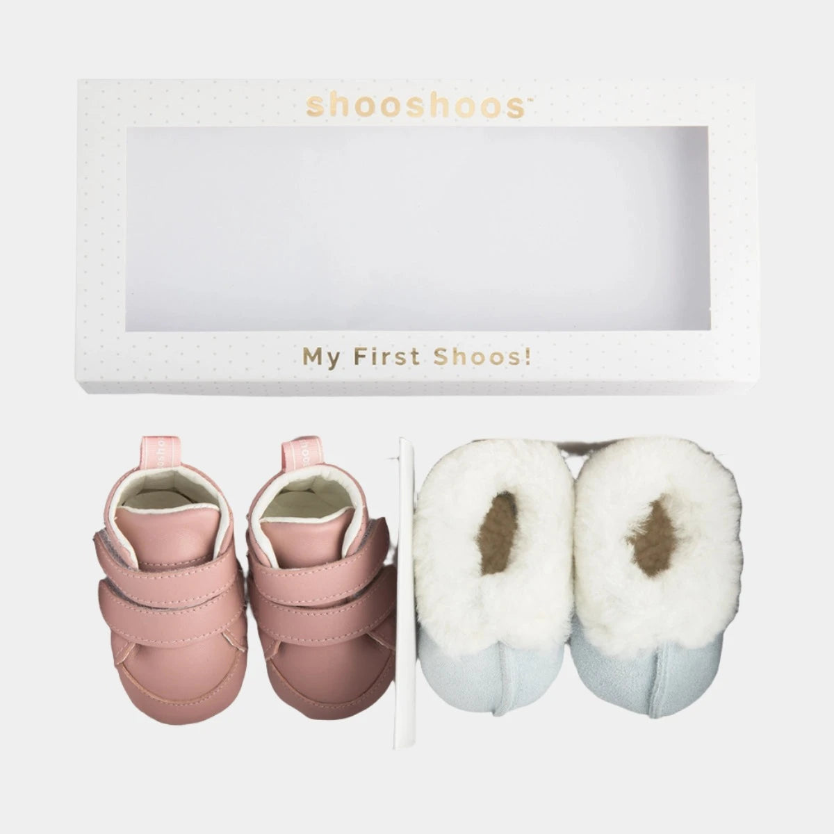 Shooshoos baby shoes gift set