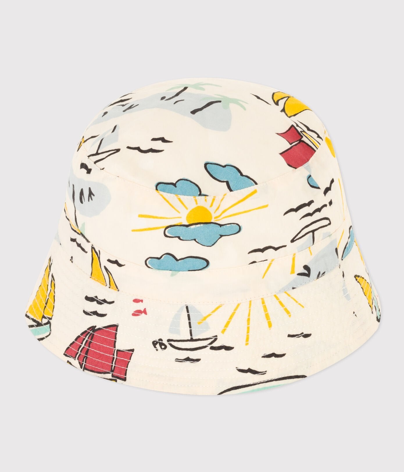 Petit Bateau infant boat print bucket hat