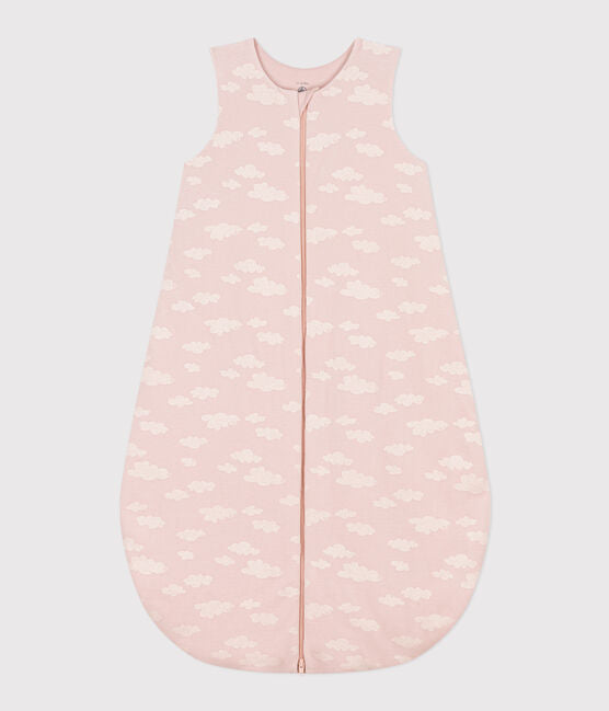 Petit Bateau front zip velour sleepsack
