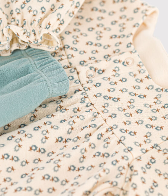 Petit Bateau infant girl long sleeve dress & leggings set – The Original  Childrens Shop
