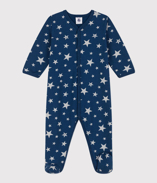 Petit Bateau infant glow in the dark stars footie