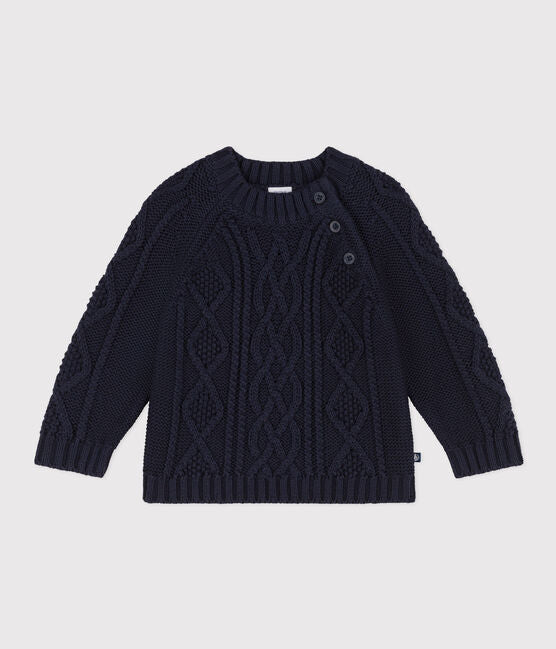 Petit Bateau kids cable knit sweater