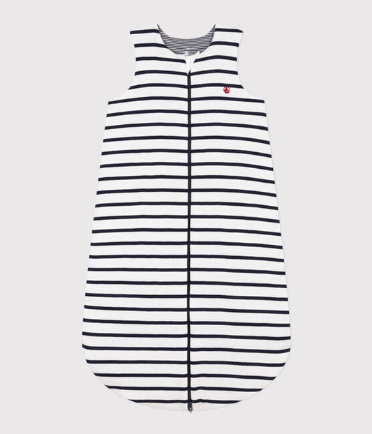 Petit Bateau infant stripe front zip sleepsack