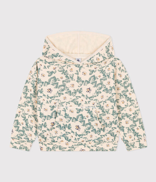 Petit Bateau girls floral hoodie