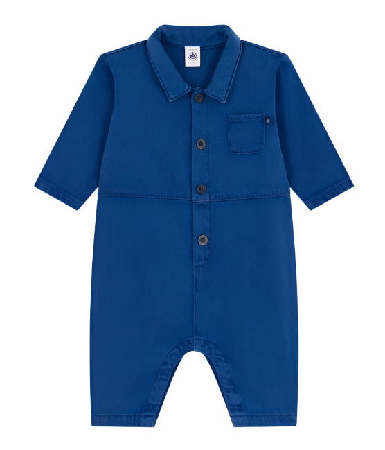 Petit Bateau infant denim-like jumpsuit